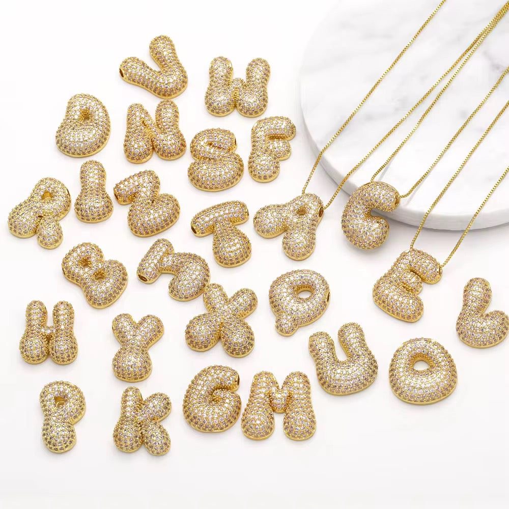 Groovy Letter Initial with Chain