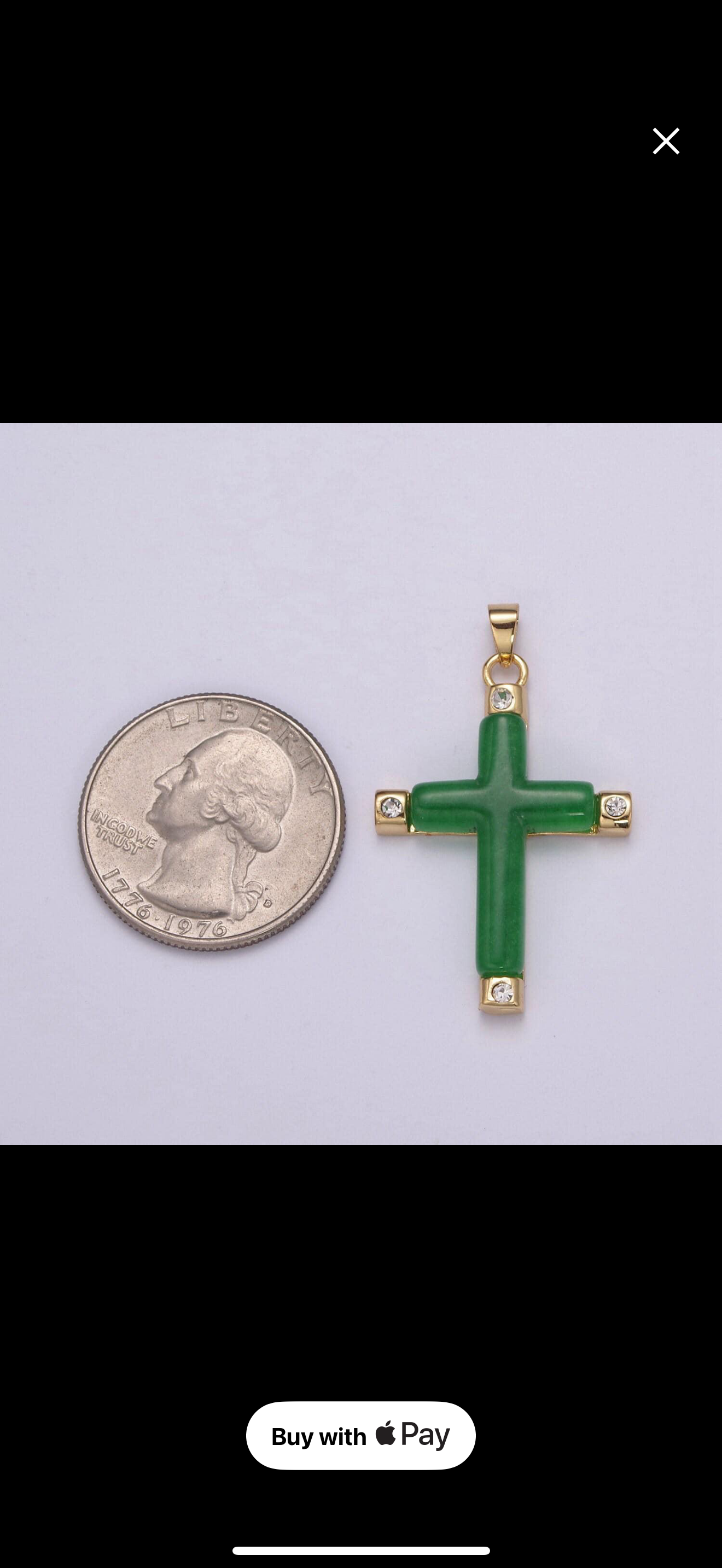 Jade Cross Pendant