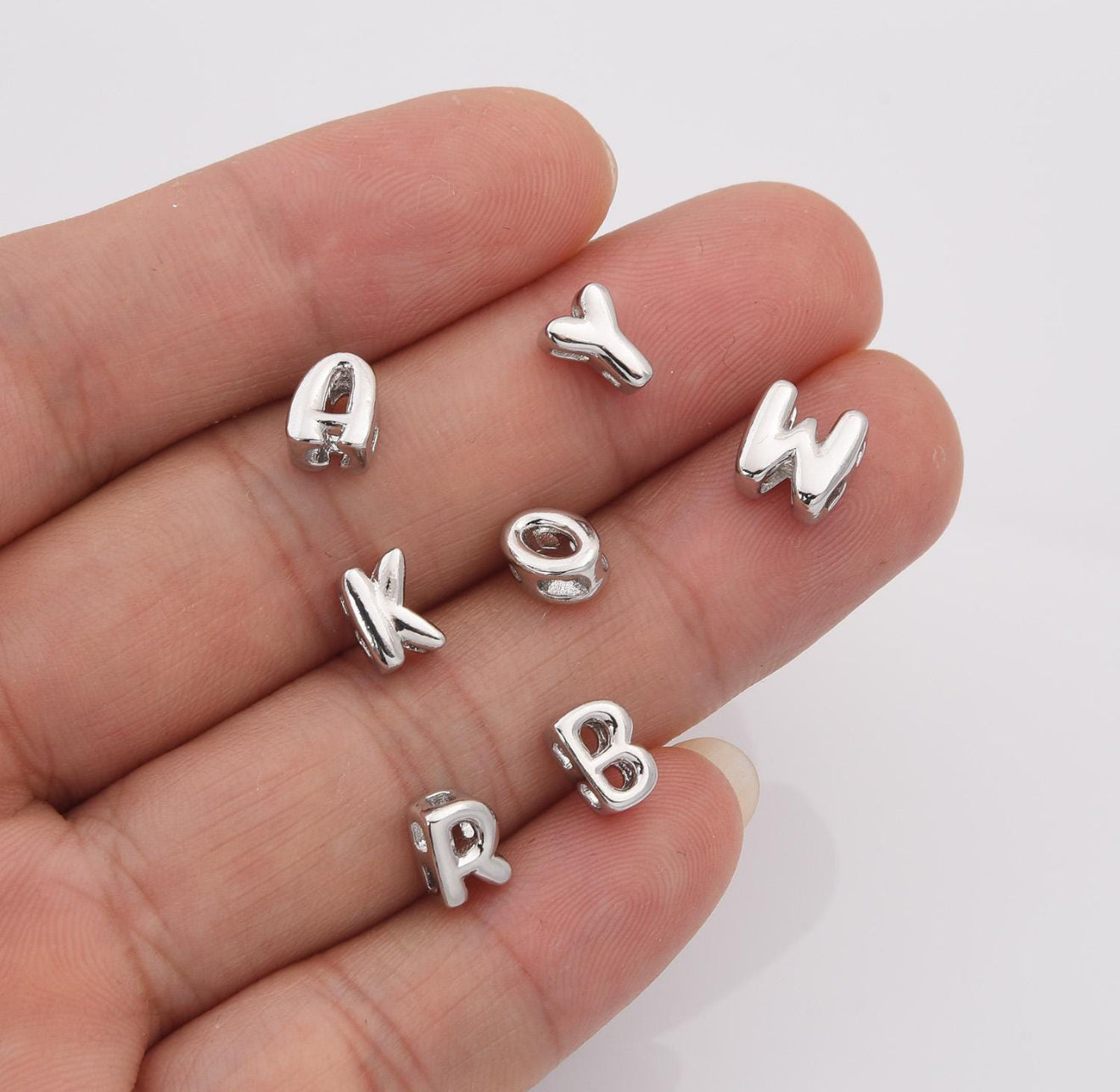 Mini Bubble Letters - Silver