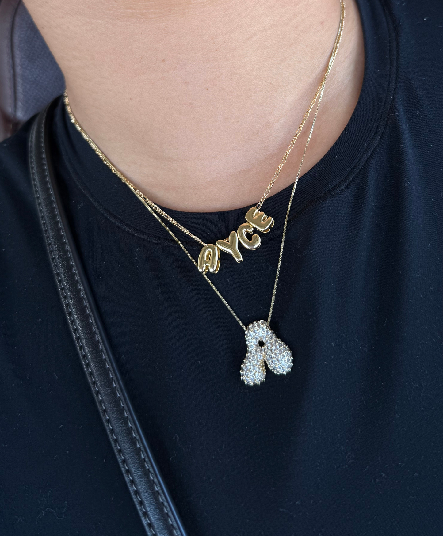 Groovy Letter Initial with Chain