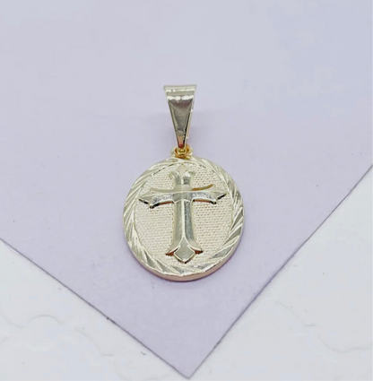 Oval Cross Pendant