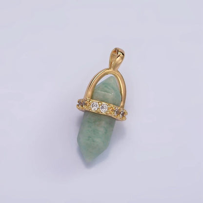 Aquamarine Wand Pendant