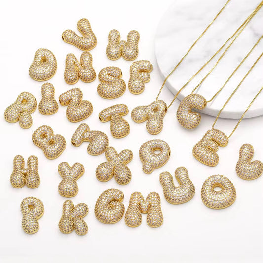 Groovy Letter Initial with Chain
