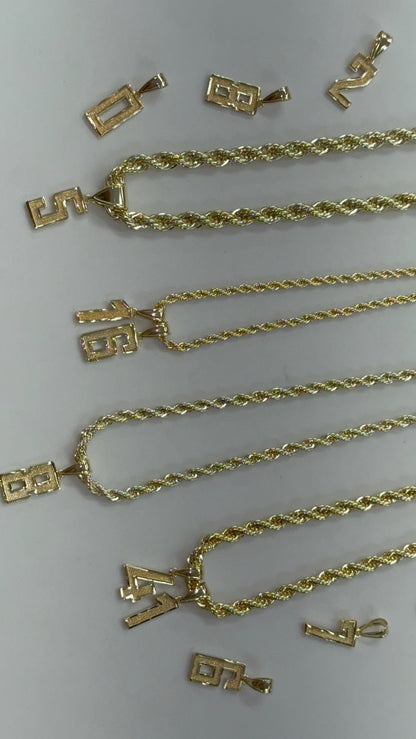 Number Pendants