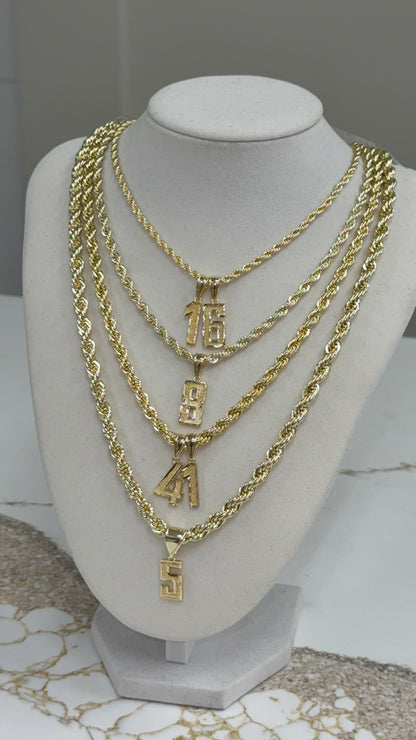 Number Pendants