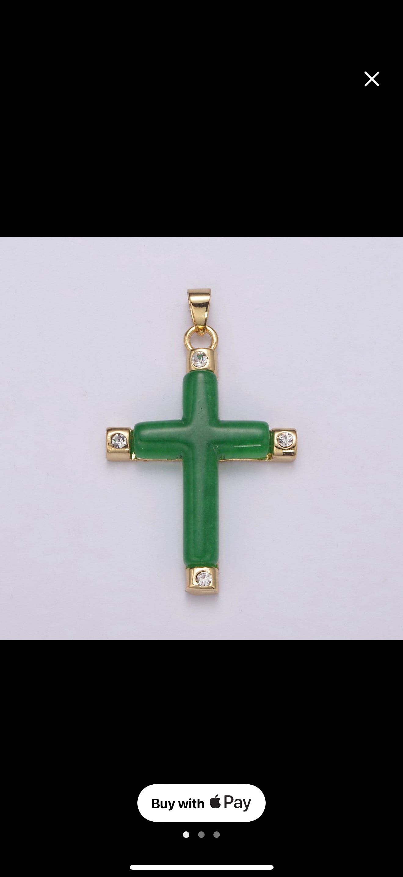 Jade Cross Pendant