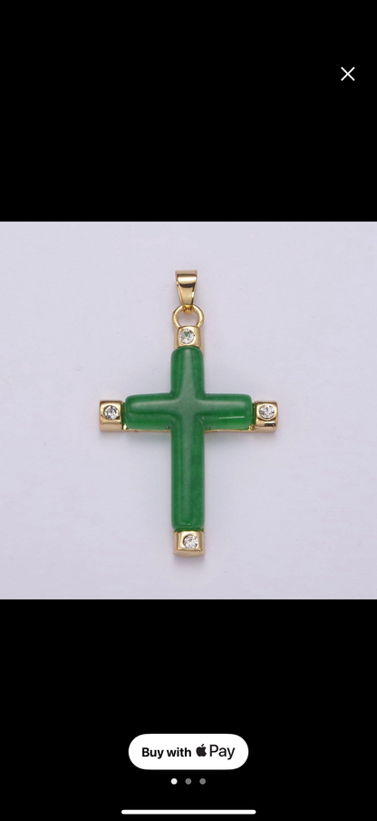 Jade Cross Pendant