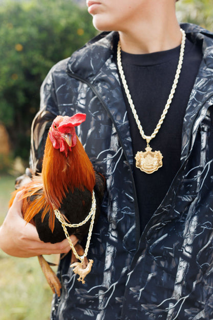 Rooster Pendant 18K