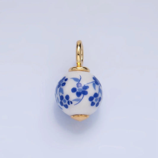 Blue Ceramic Pendant