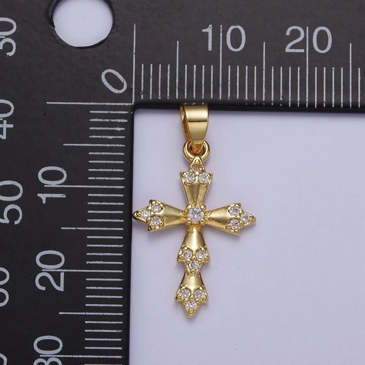 CZ Cross Pendant