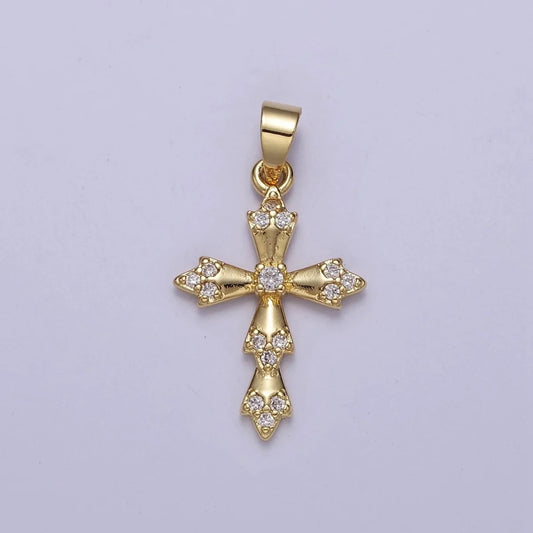 CZ Cross Pendant