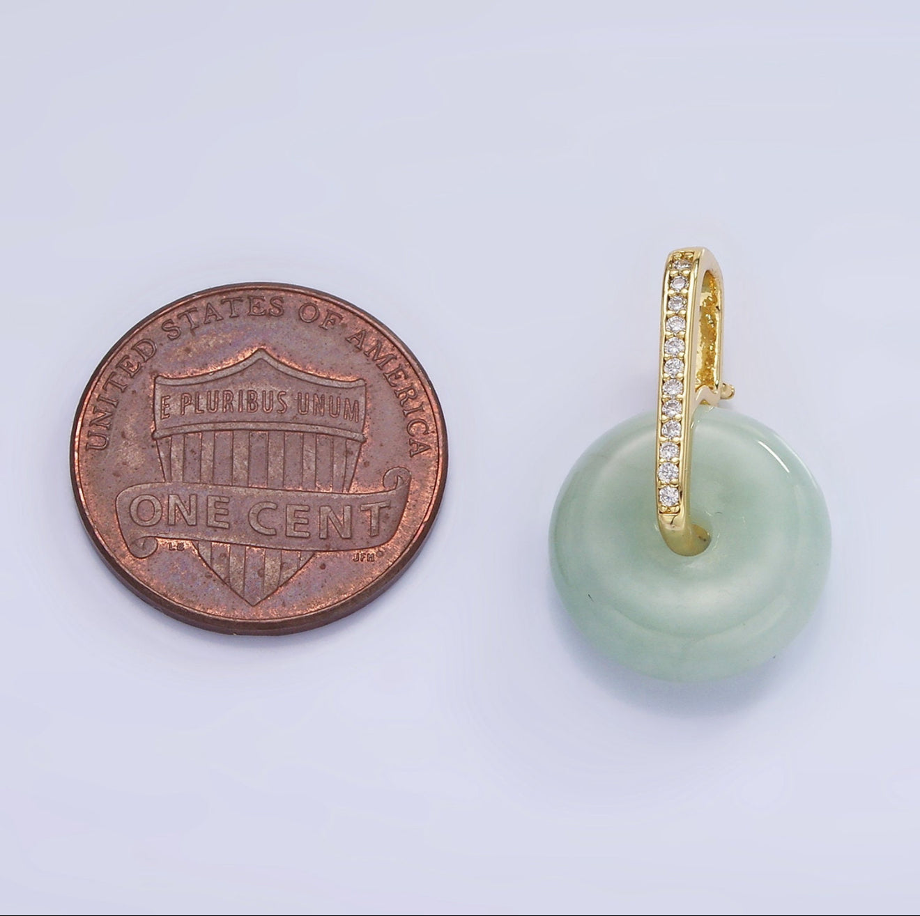 Gold Bar Jade Pendant