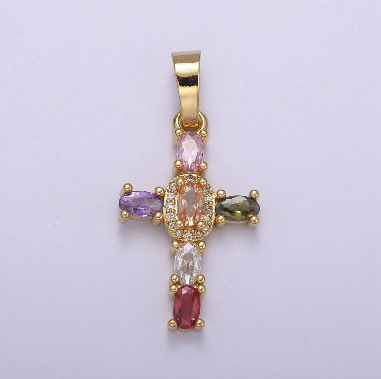 Pop of Color Cross Pendant