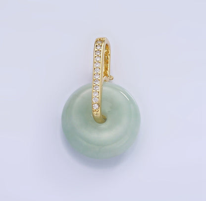 Gold Bar Jade Pendant