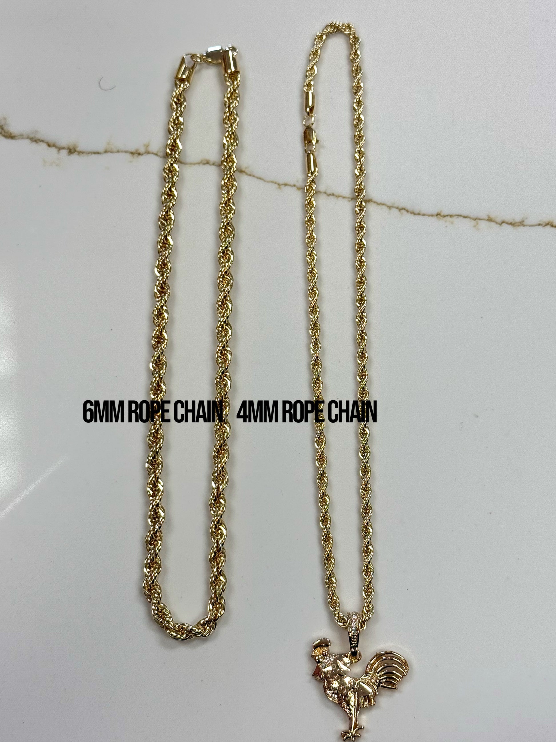 6mm Rope Chain 18 inch