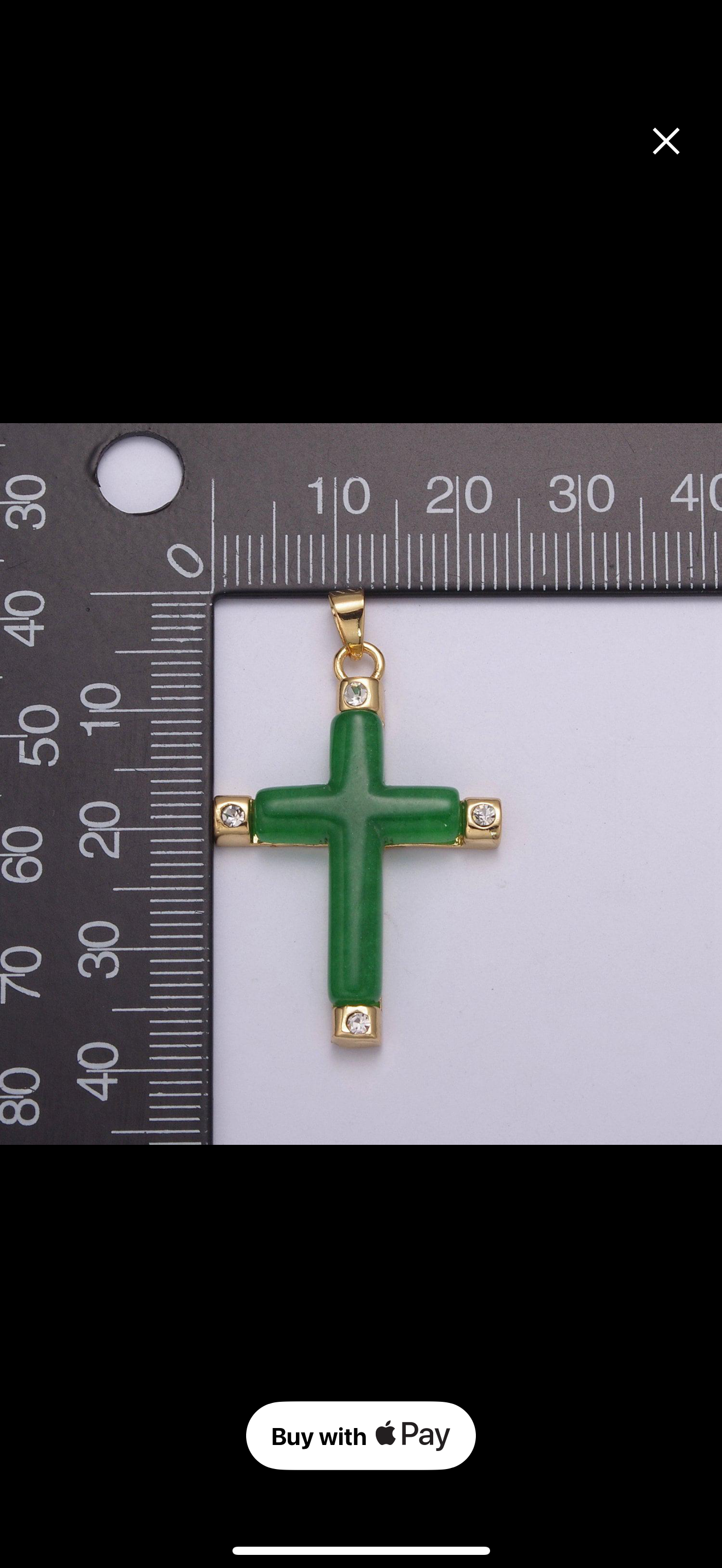 Jade Cross Pendant