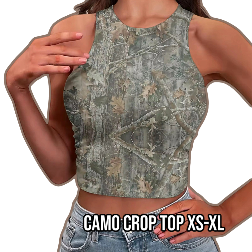 Camo Crop Tank