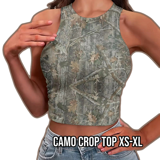 Camo Crop Tank