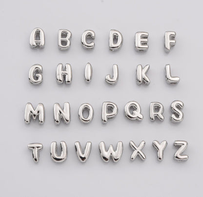 Mini Bubble Letters - Silver