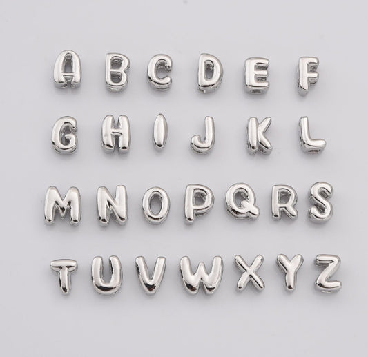 Mini Bubble Letters - Silver