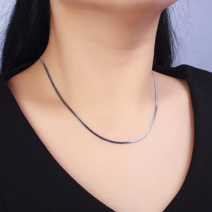 Silver Herringbone Chain