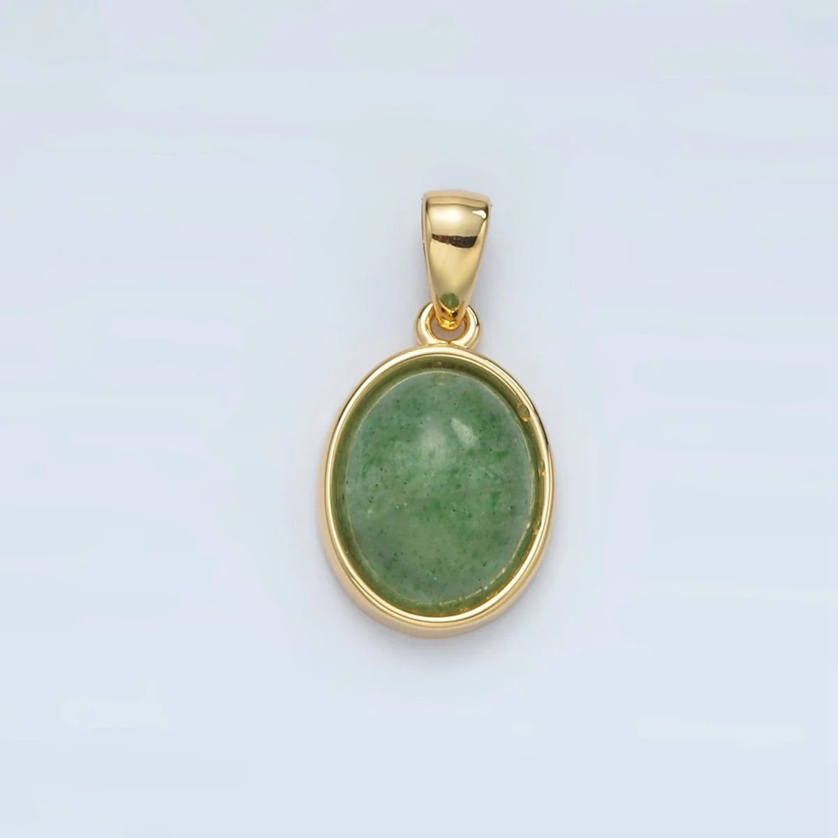 Green Kyanite Oval Pendant