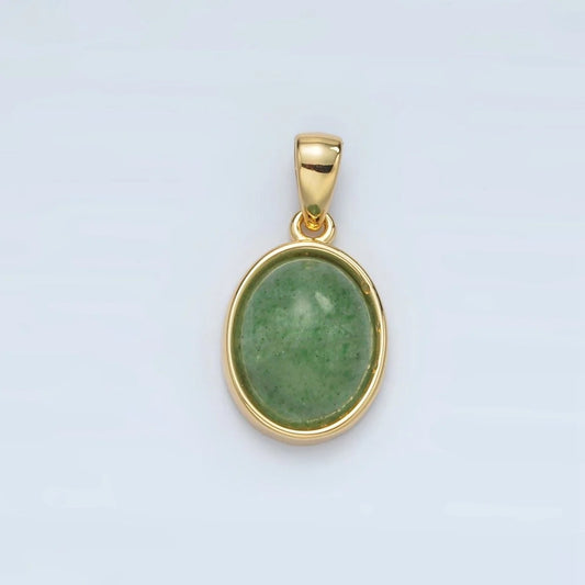 Green Kyanite Oval Pendant