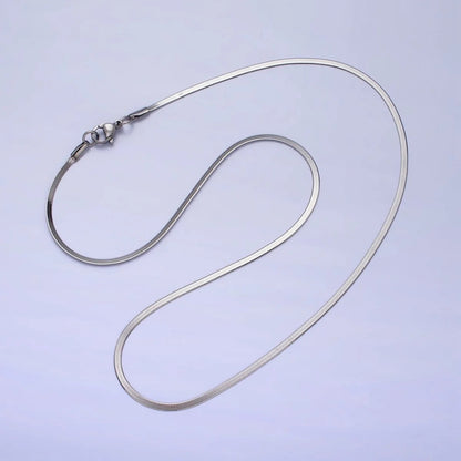 Silver Herringbone Chain