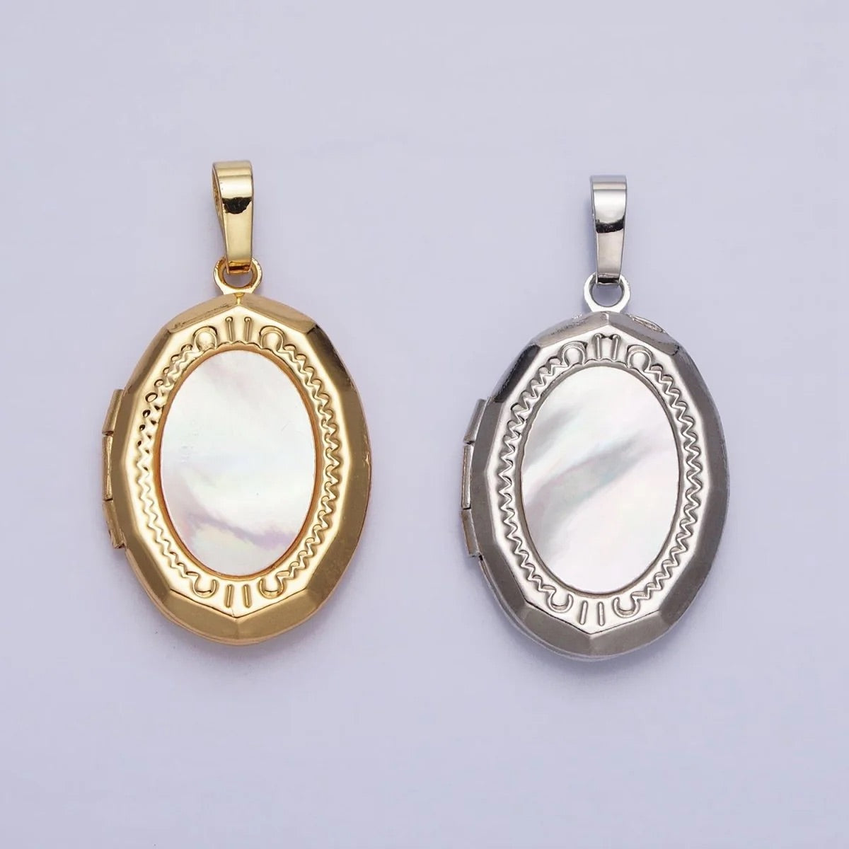 Pearl Oval Locket Pendant