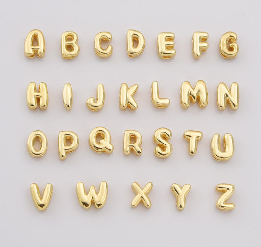 Mini Bubble Letters Gold