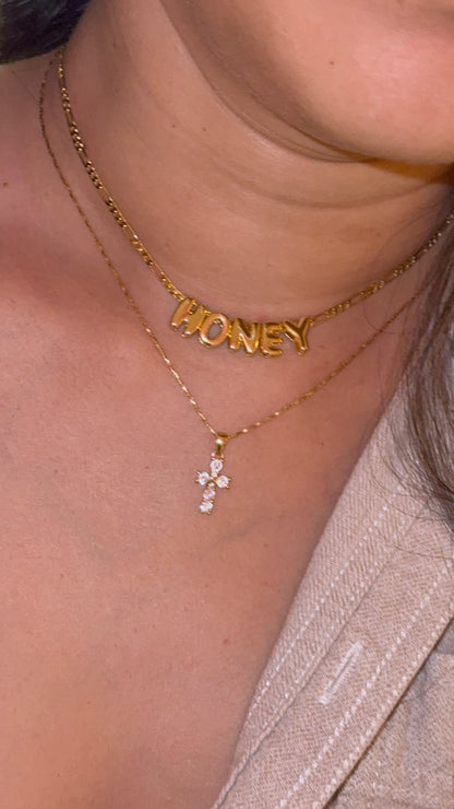 Mini Bubble Letters Gold