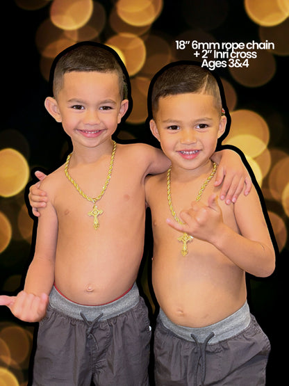 Inri Crucifix Cross Pendant